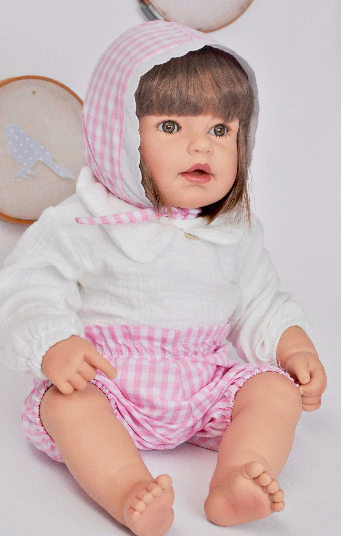 Conjunto Vichy Rosa