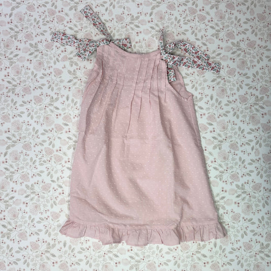 Vestido Niña Rosa Pique