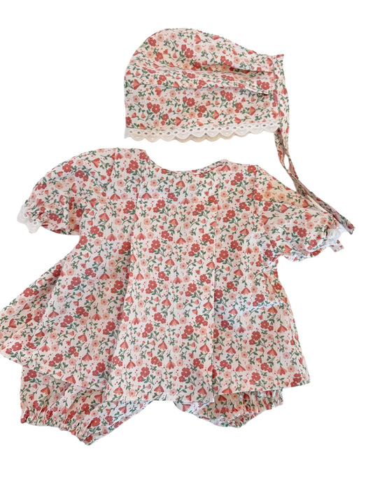 Vestido pink flowers
