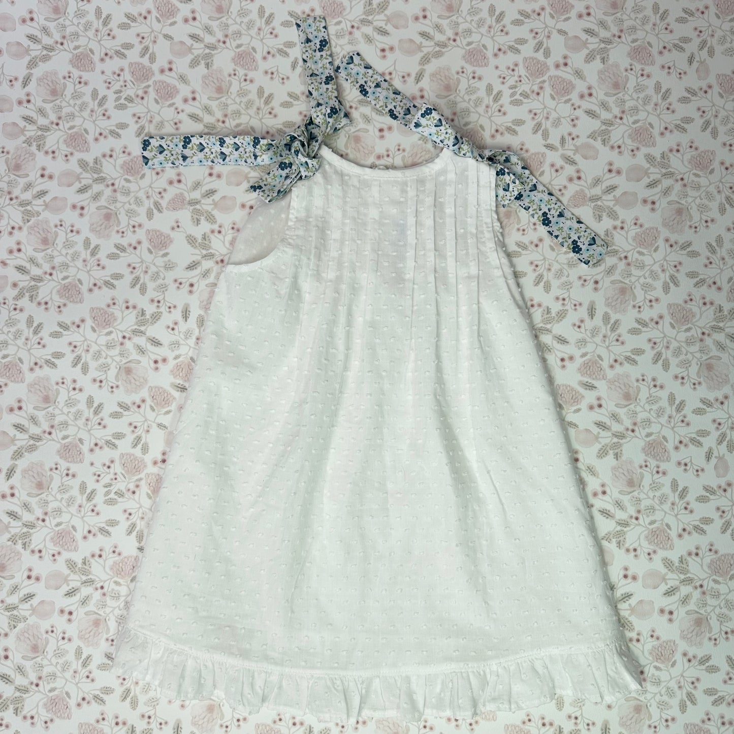 Vestido Niña Blanco Pique